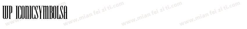WP IconicSymbolsA字体转换